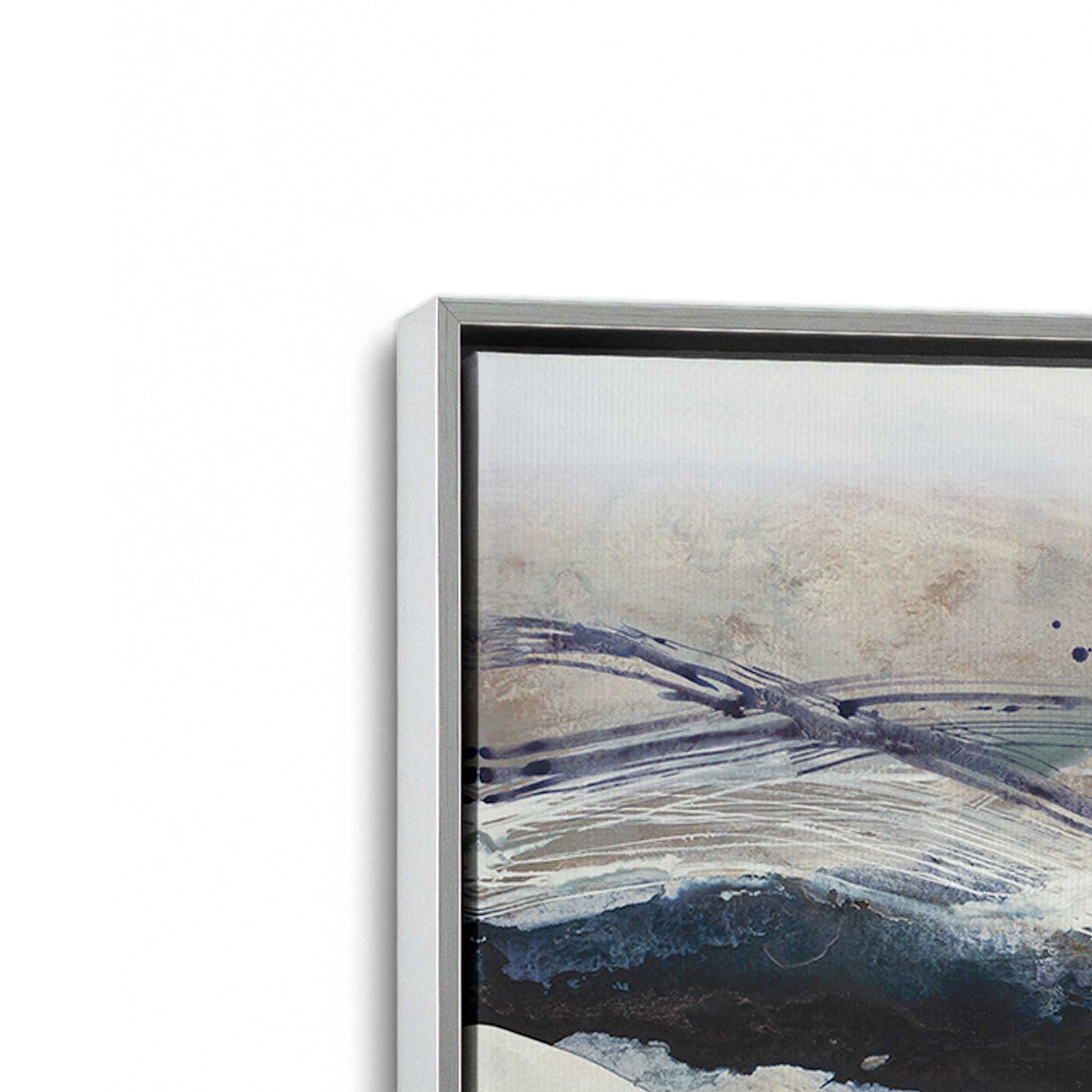 [Color:Polished Chrome], Picture of art in a Polished Chrome frame at an angle
