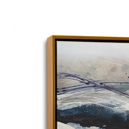 [Color:Polished Gold], Picture of art in a Polished Gold frame at an angle