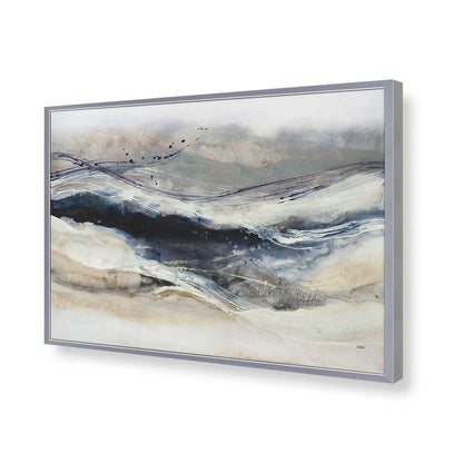 [Color:Polished Chrome], Picture of art in a Polished Chrome frame of the corner