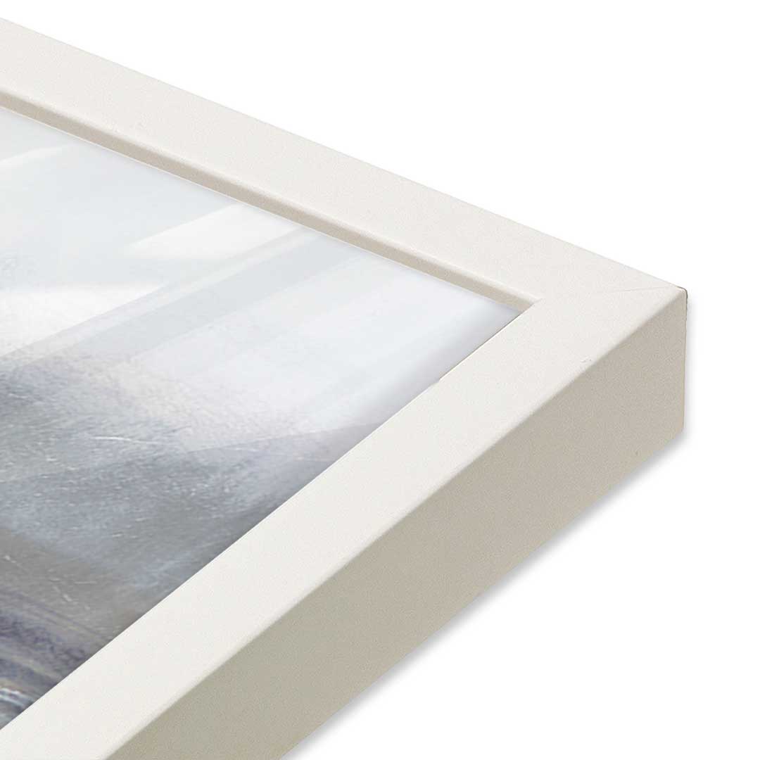 [Color:Opaque White], Picture of art in a Opaque White frame at an angle