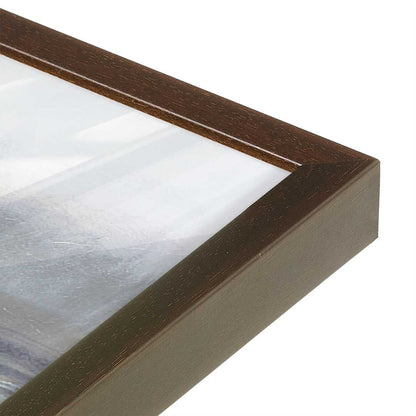 [Color:Brown], Picture of art in a Brown frame at an angle