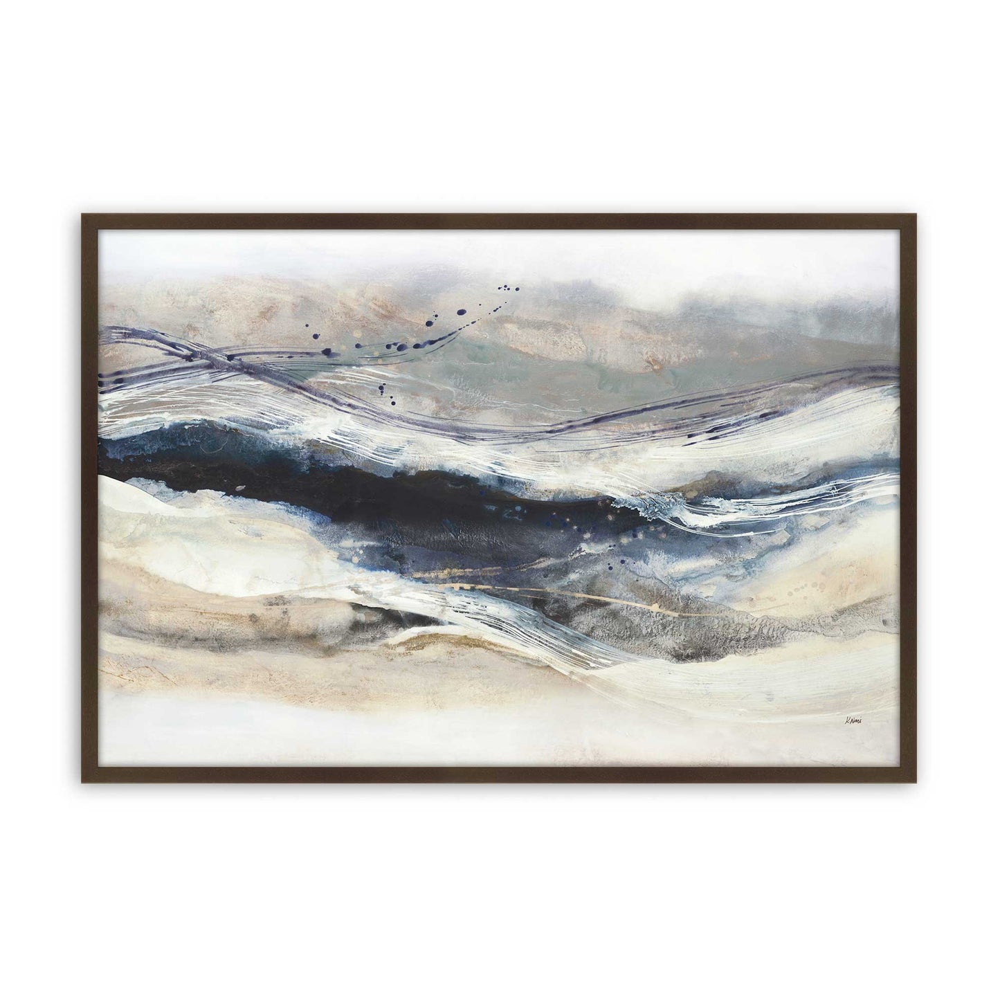 [Color:Brown], Picture of art in a Brown frame