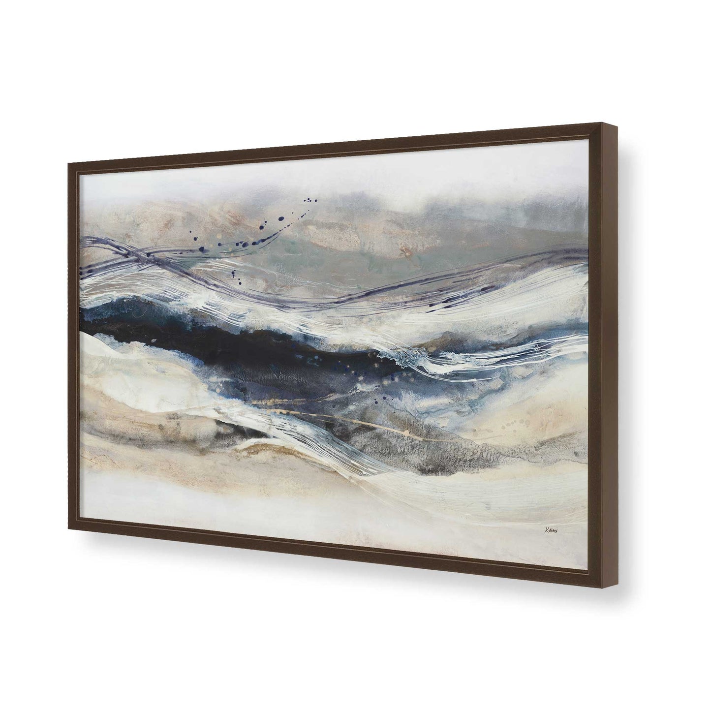 [Color:Belvinder Brown], Picture of art in a Belvinder Brown frame of the corner
