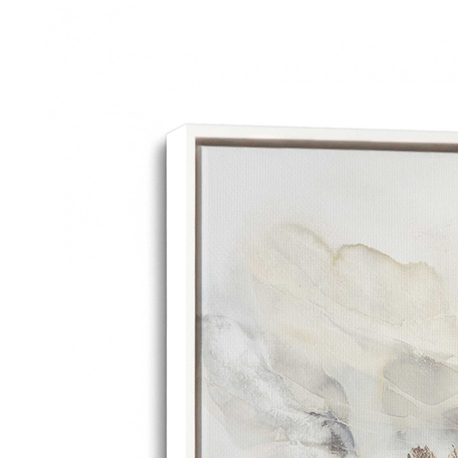 [Color:Opaque White], Picture of art in a White frame at an angle