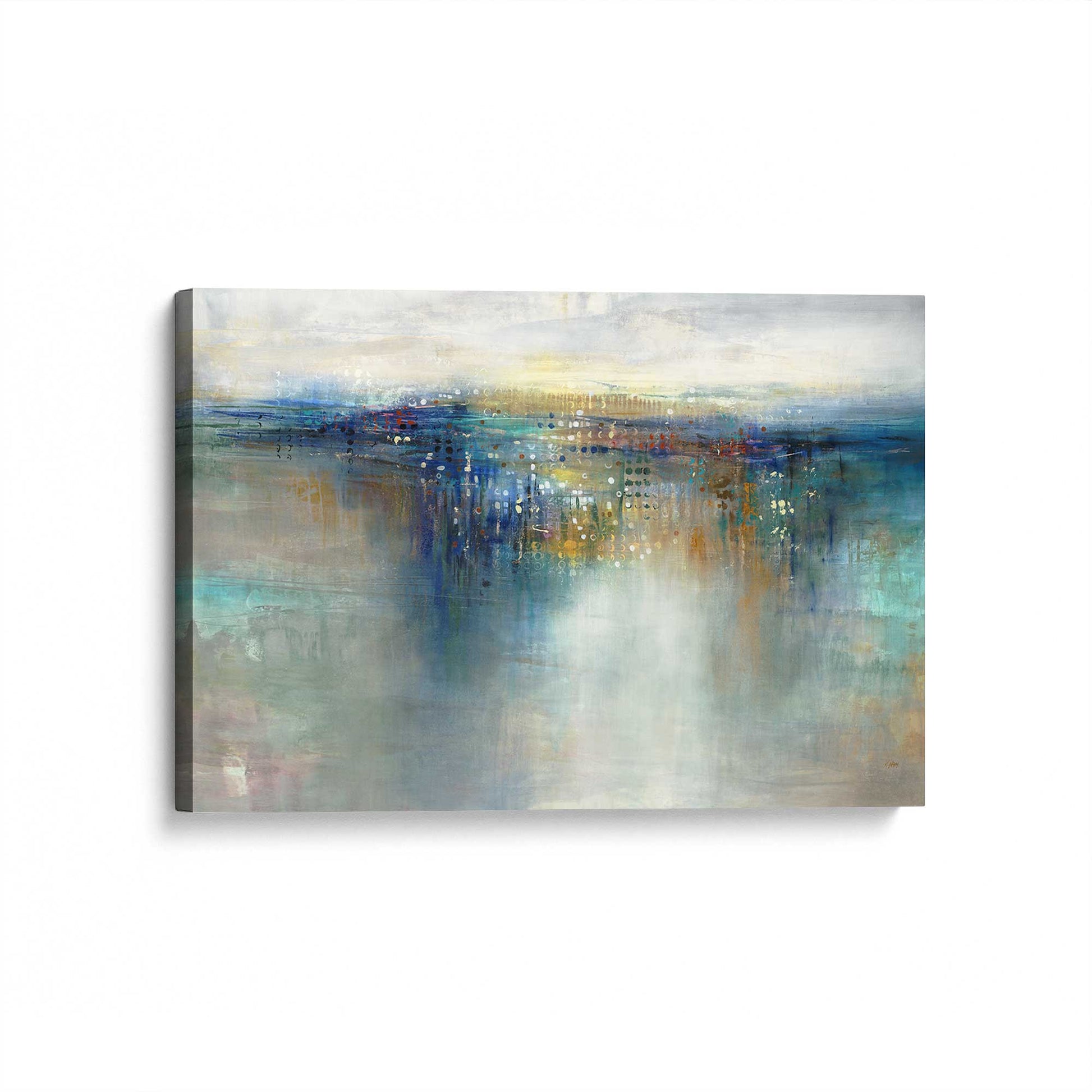 [Color:Stretched Canvas], Picture of art at an angle