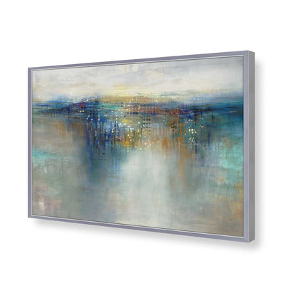 [Color:Polished Chrome], Picture of art in a Polished Chrome frame of the corner
