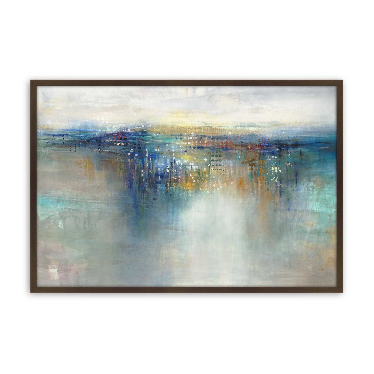 [Color:Brown], Picture of art in a Brown frame