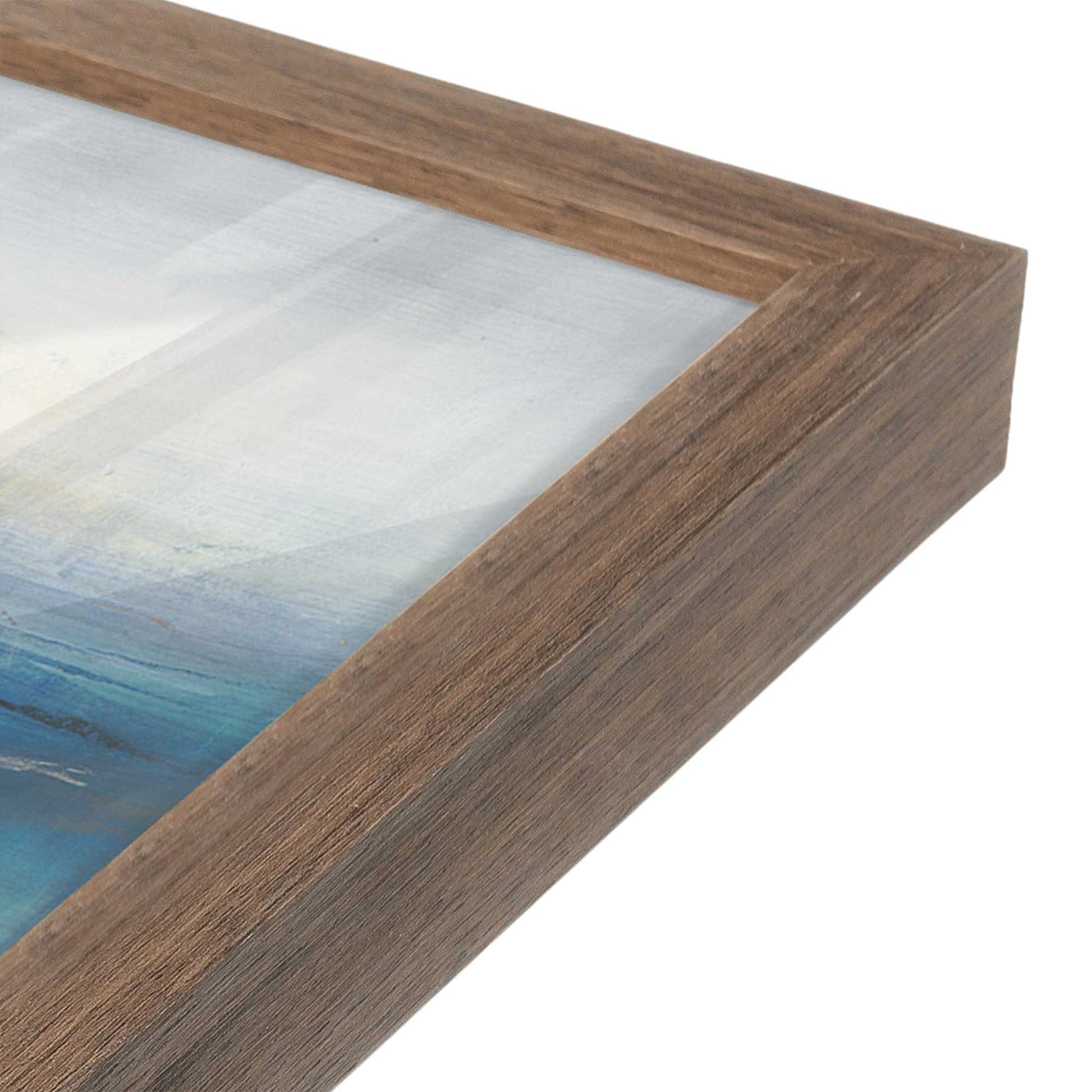 [Color:Walnut], Picture of art in a Walnut frame at an angle
