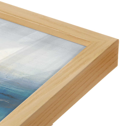 [Color:American Maple], Picture of art in a American Maple frame at an angle