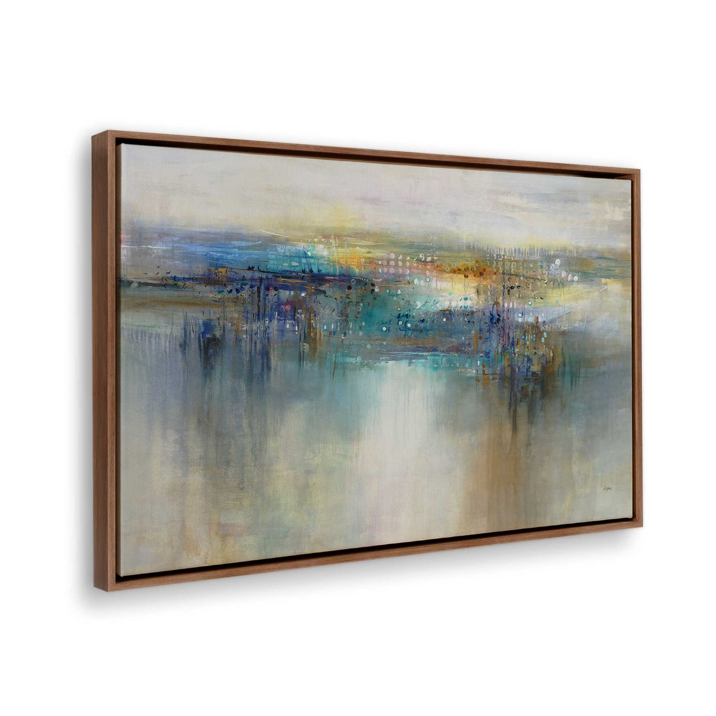 [Color:Walnut], Picture of the corner of the art