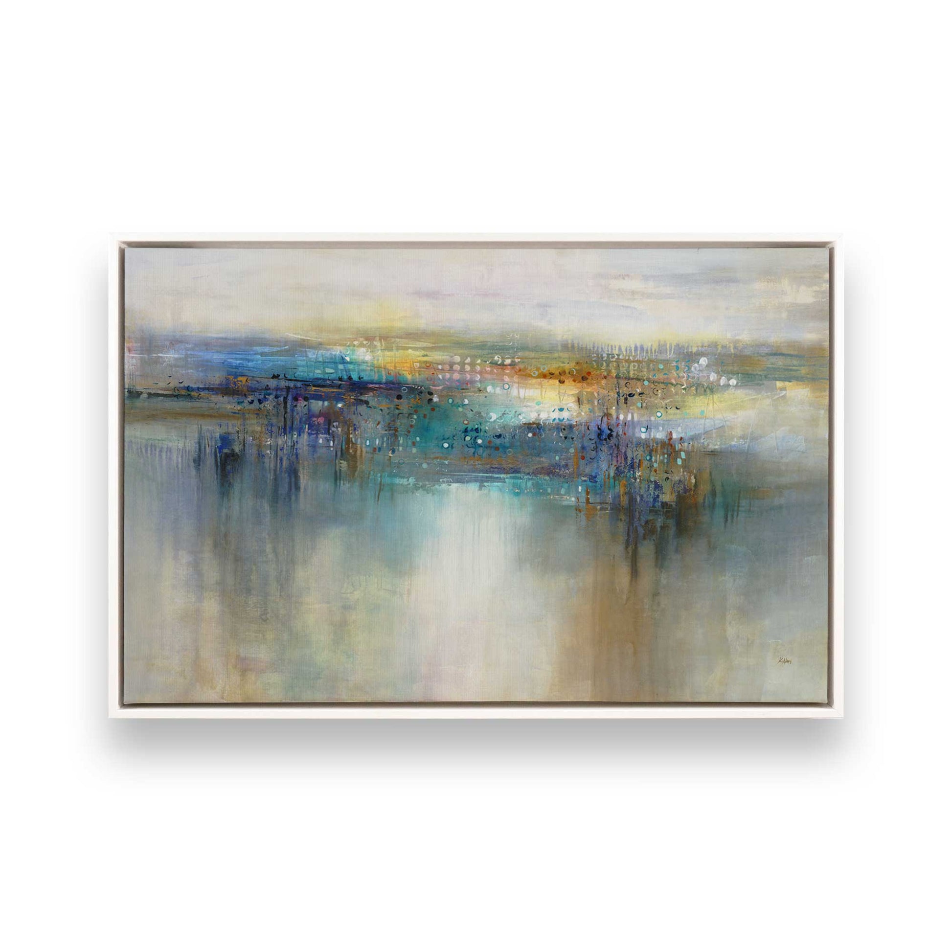 [Color:Opaque White], Picture of art in a White frame