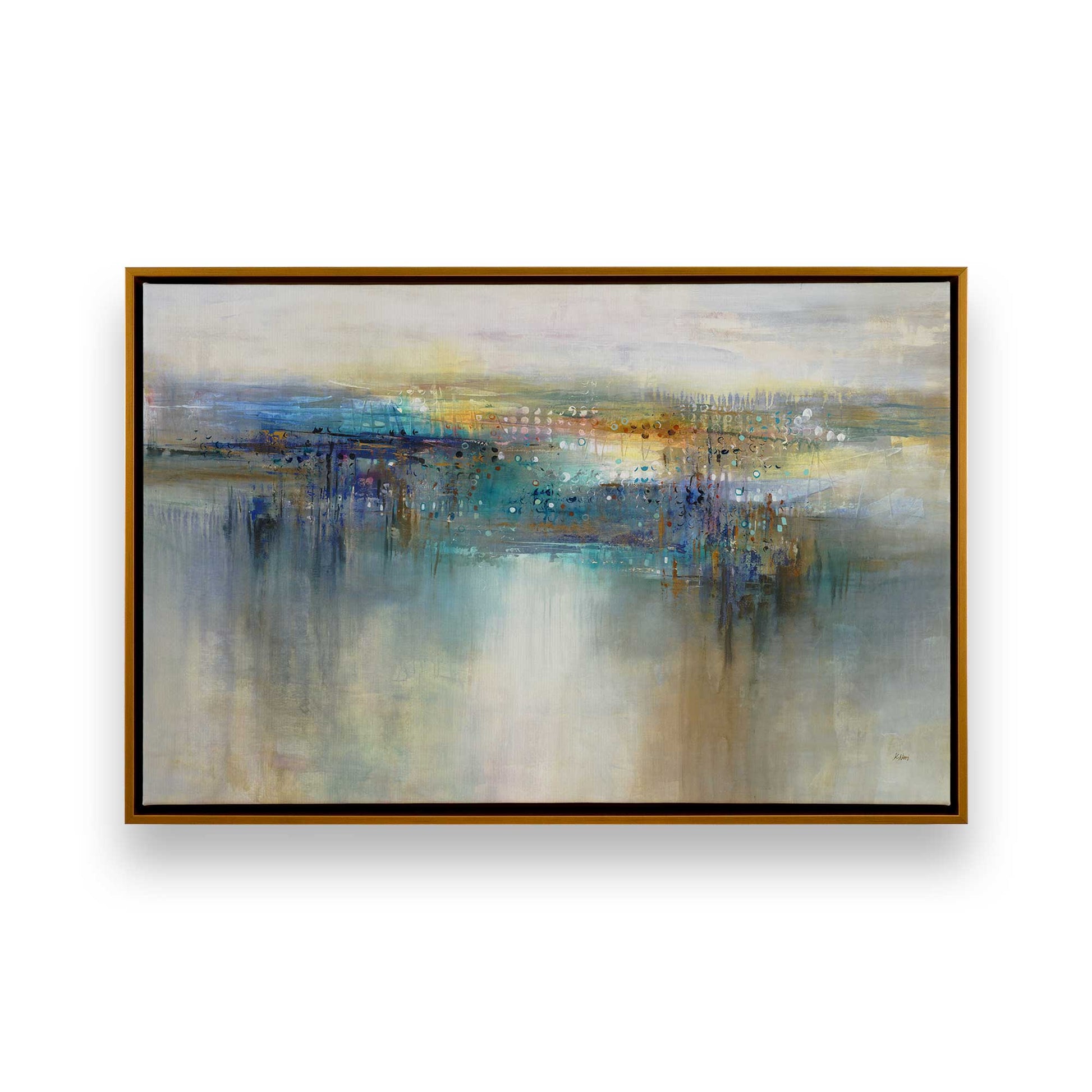 [Color:Polished Gold], Picture of art in a Polished Gold frame