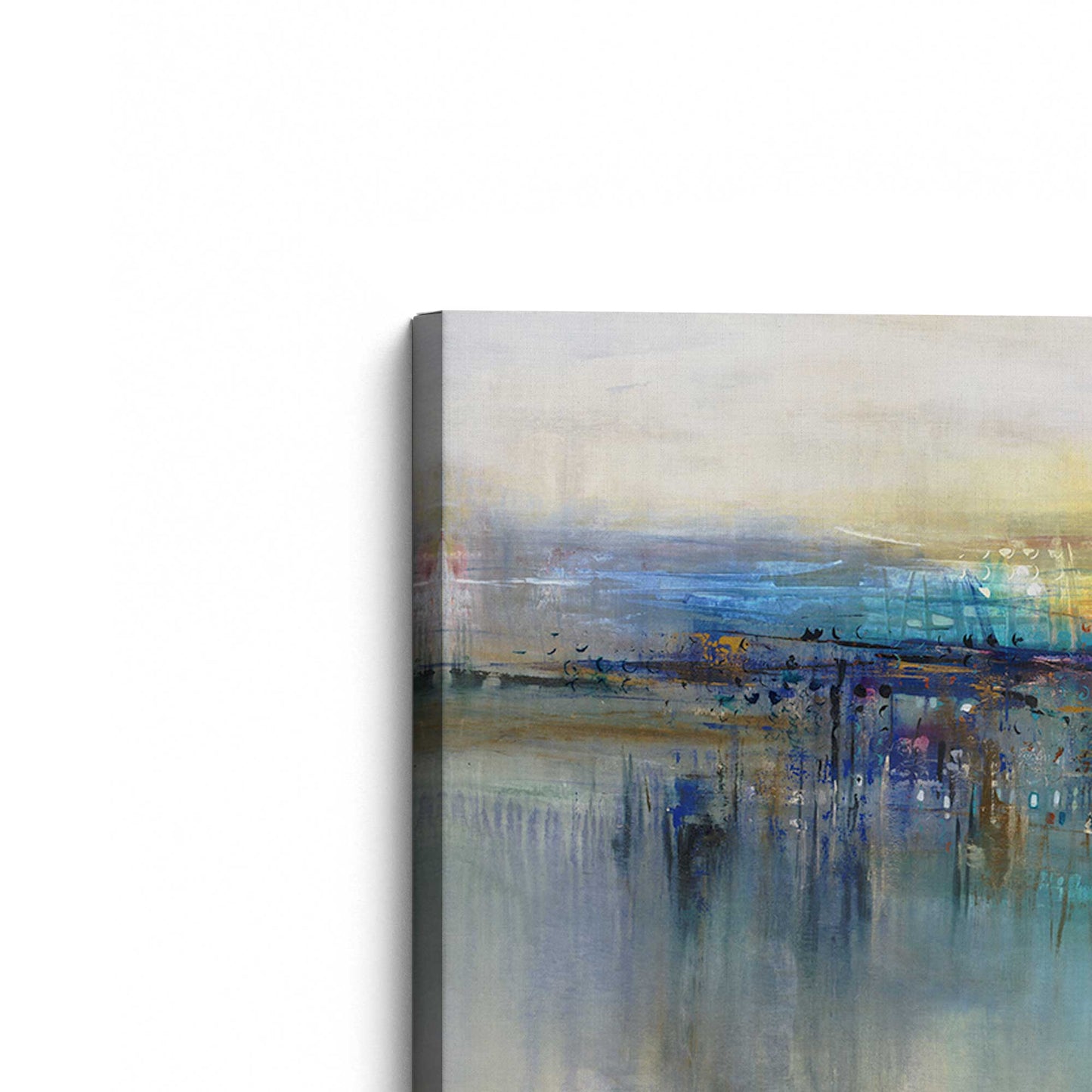 [Color:Stretched Canvas], Picture of the corner of the art