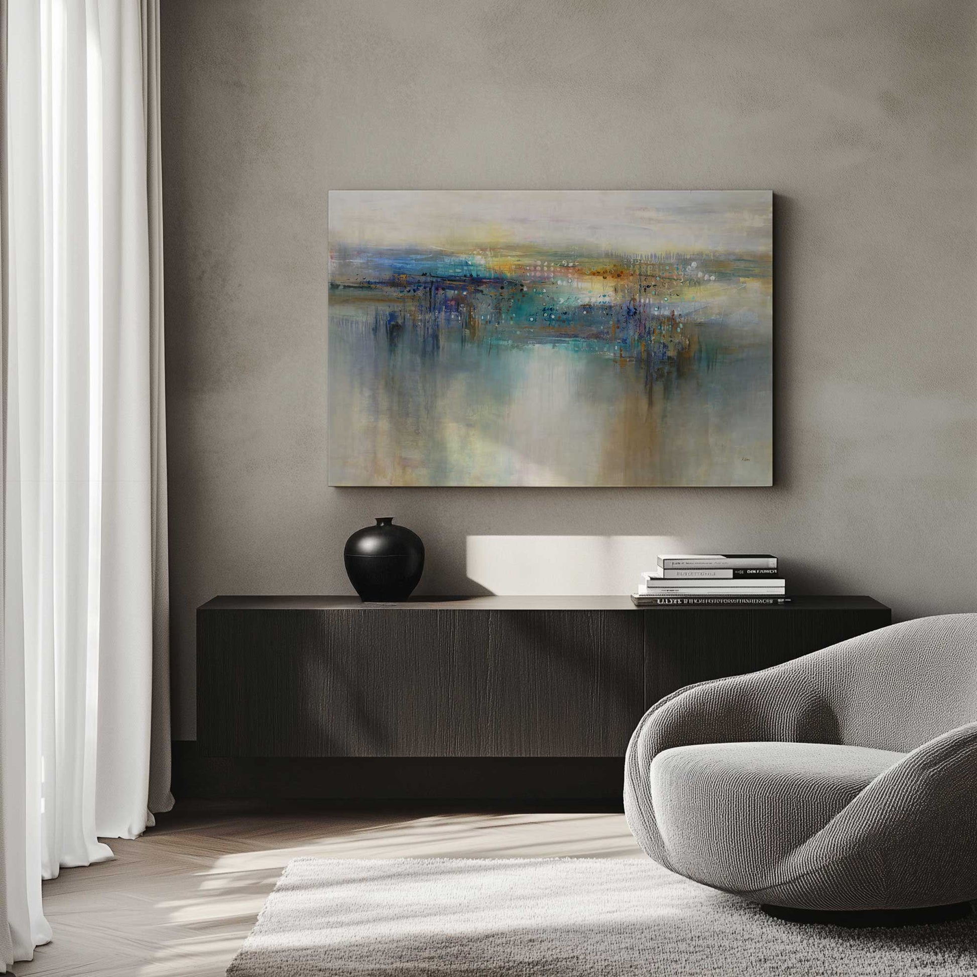 Picture of art in a room