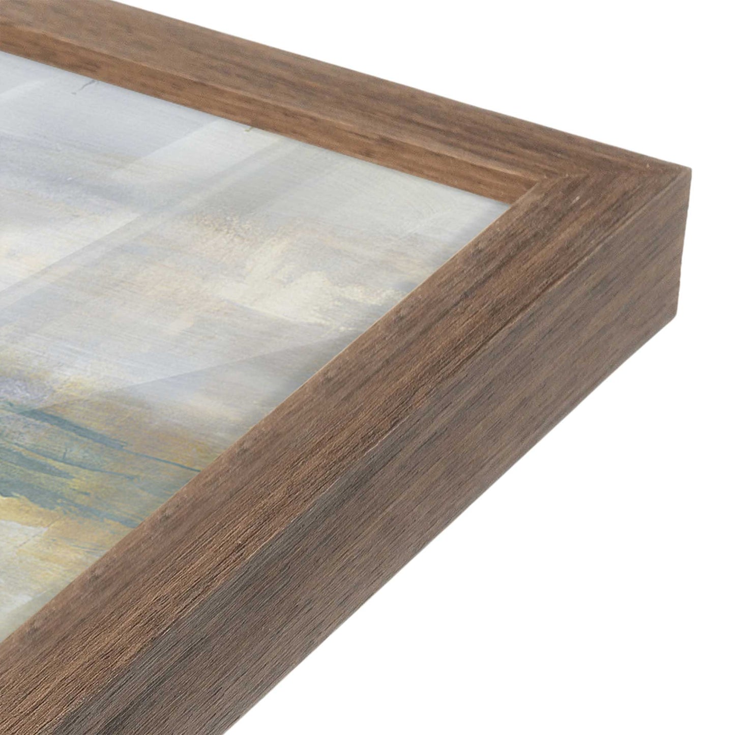 [Color:Walnut], Picture of art in a Walnut frame at an angle
