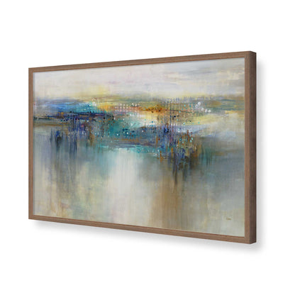 [Color:Walnut], Picture of art in a Walnut frame of the corner