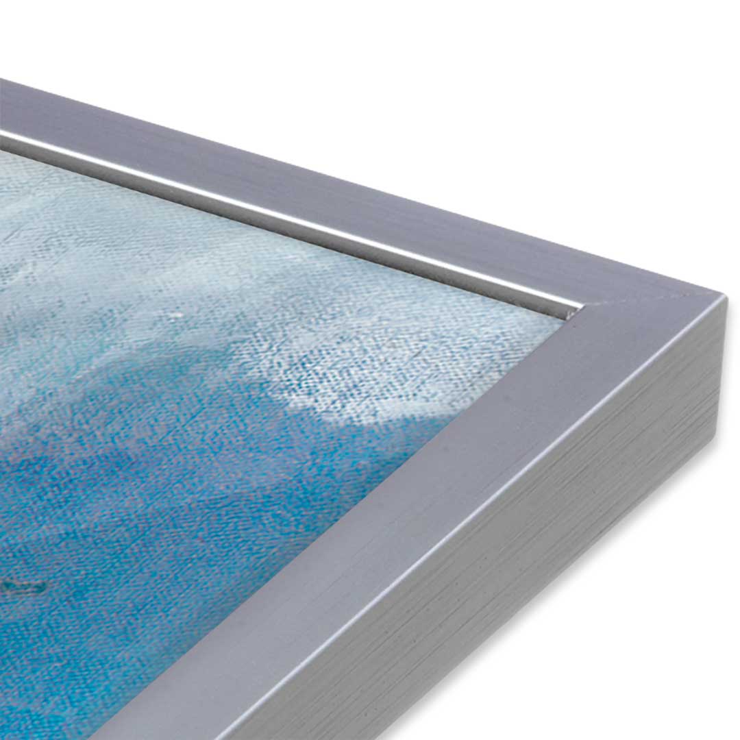 [Color:Polished Chrome], Picture of art in a Polished Chrome frame at an angle
