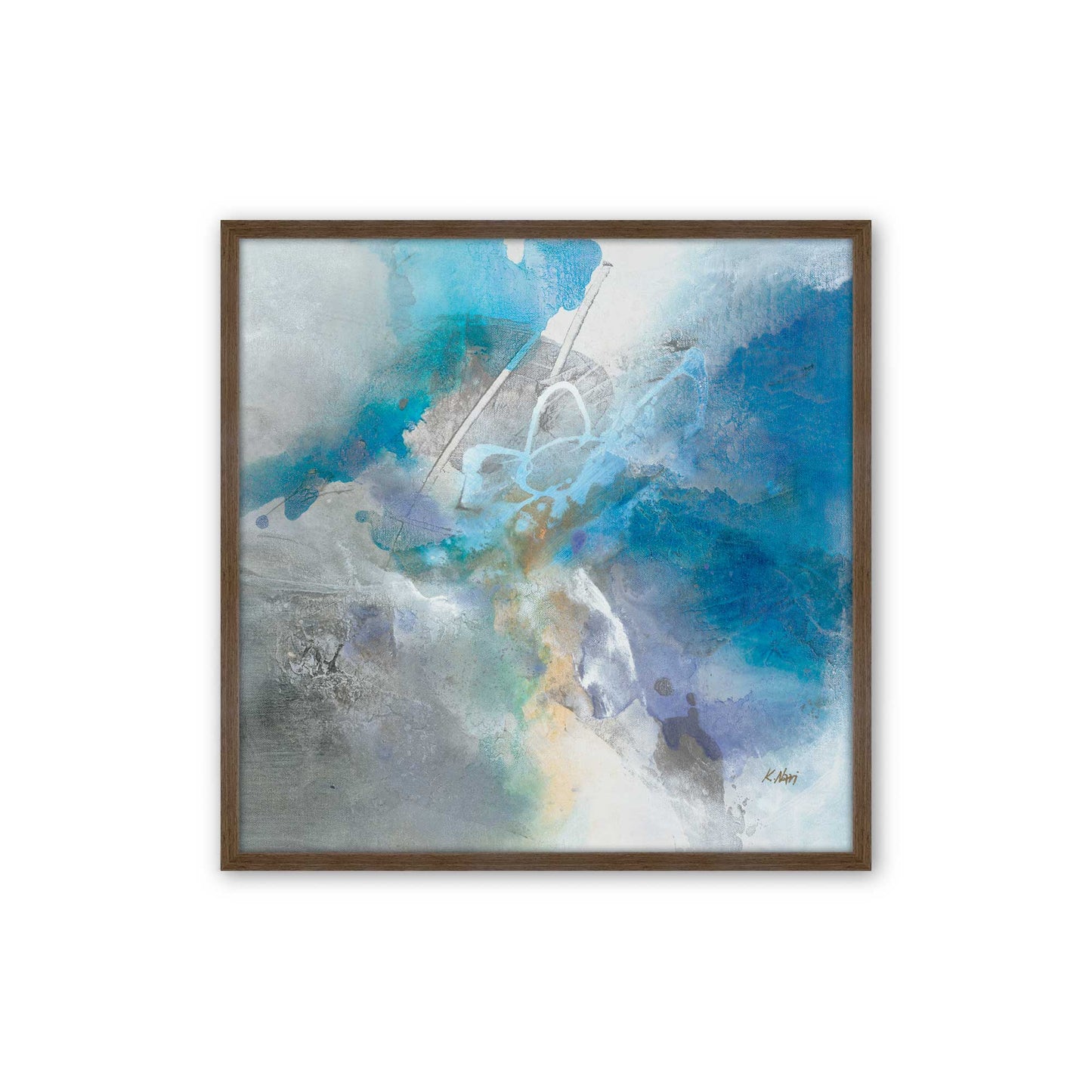 [Color:Walnut], Picture of art in a Walnut frame