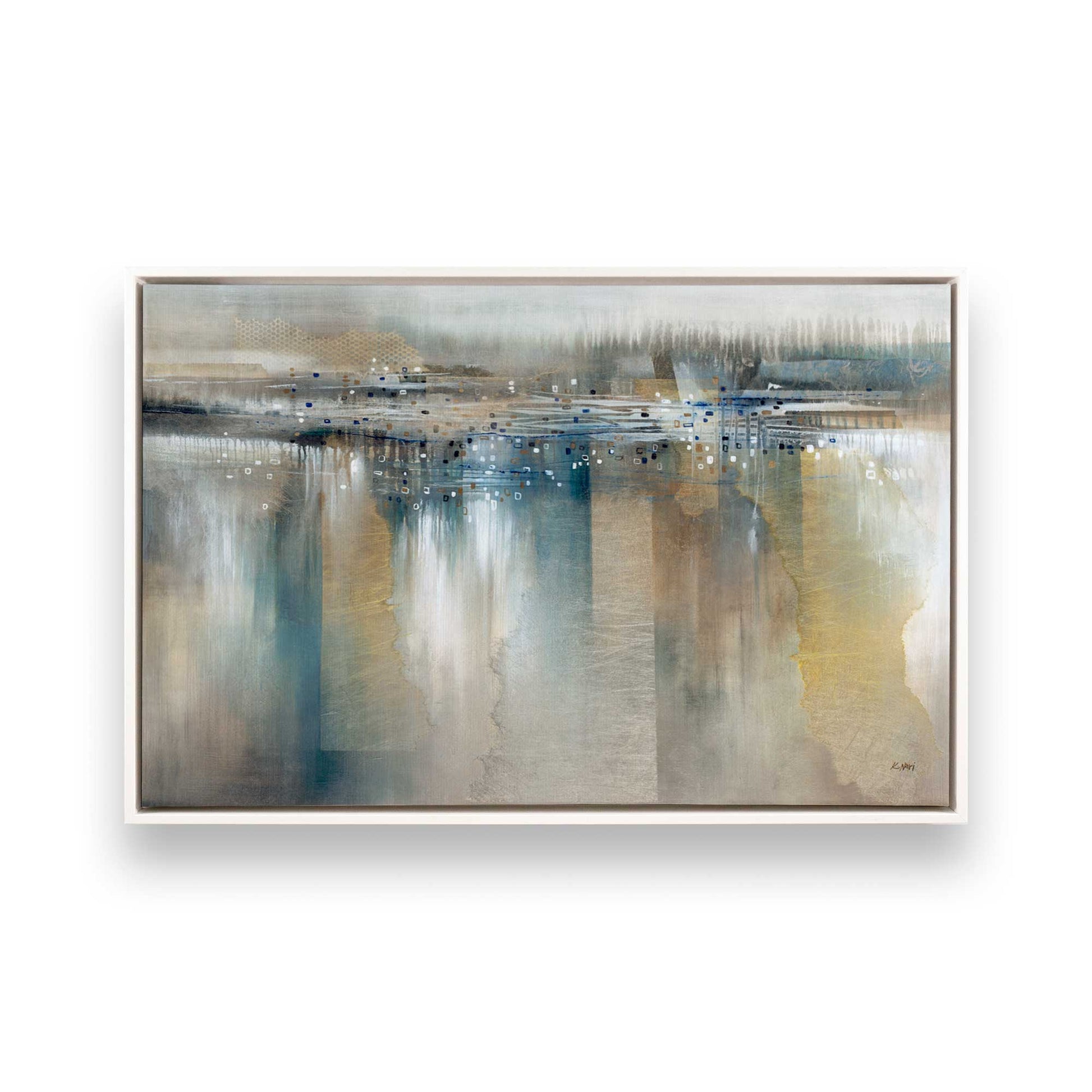 [Color:Opaque White], Picture of art in a White frame