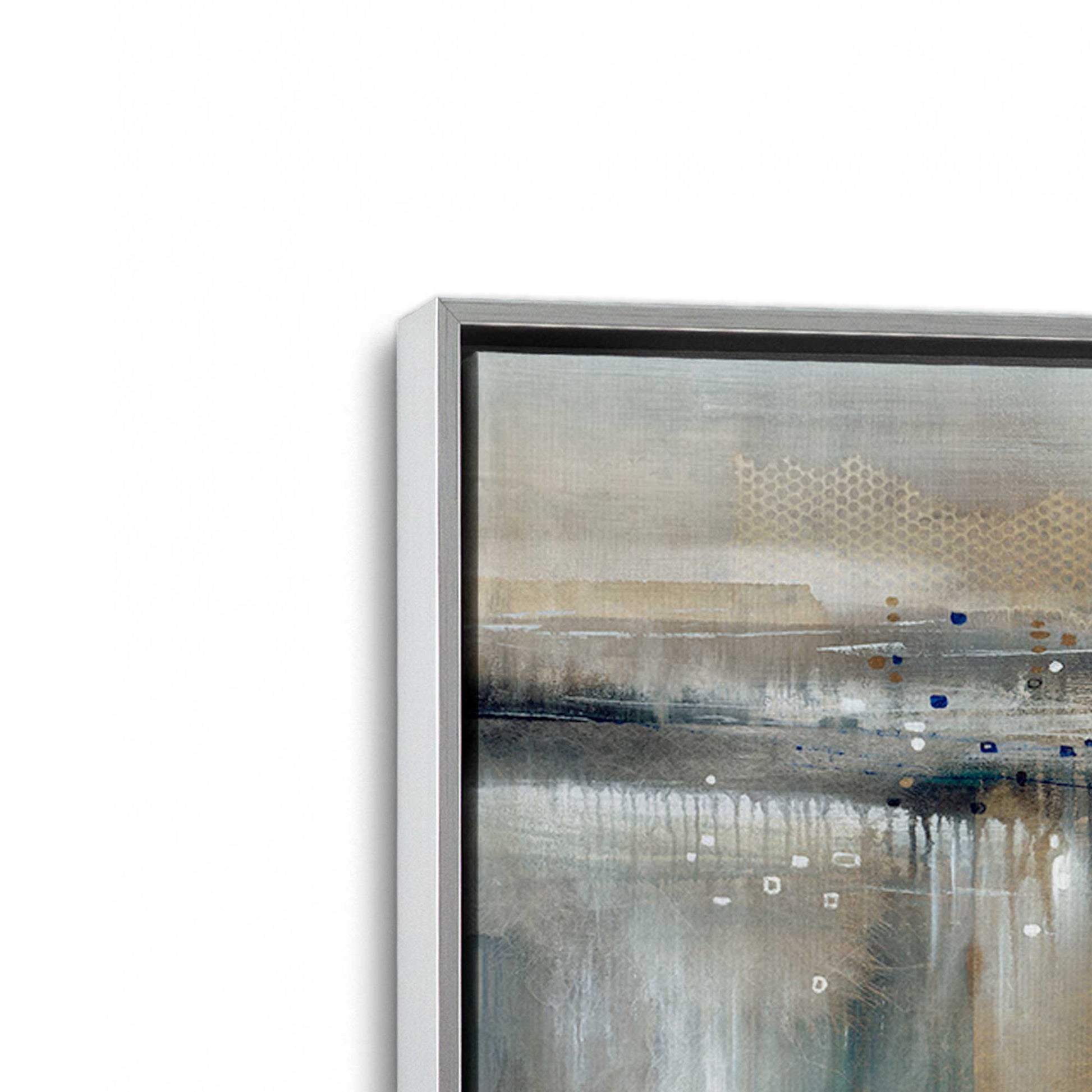 [Color:Polished Chrome], Picture of art in a Polished Chrome frame at an angle