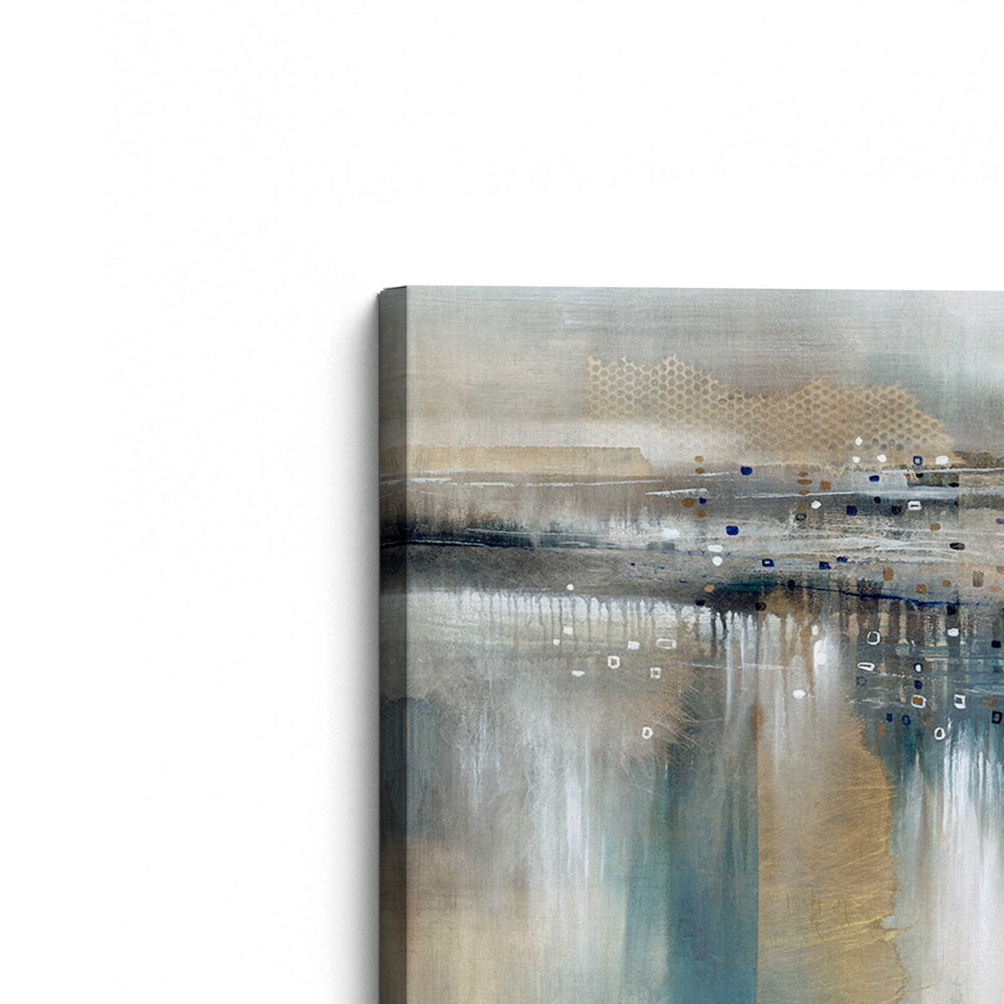[Color:Stretched Canvas], Picture of the corner of the art