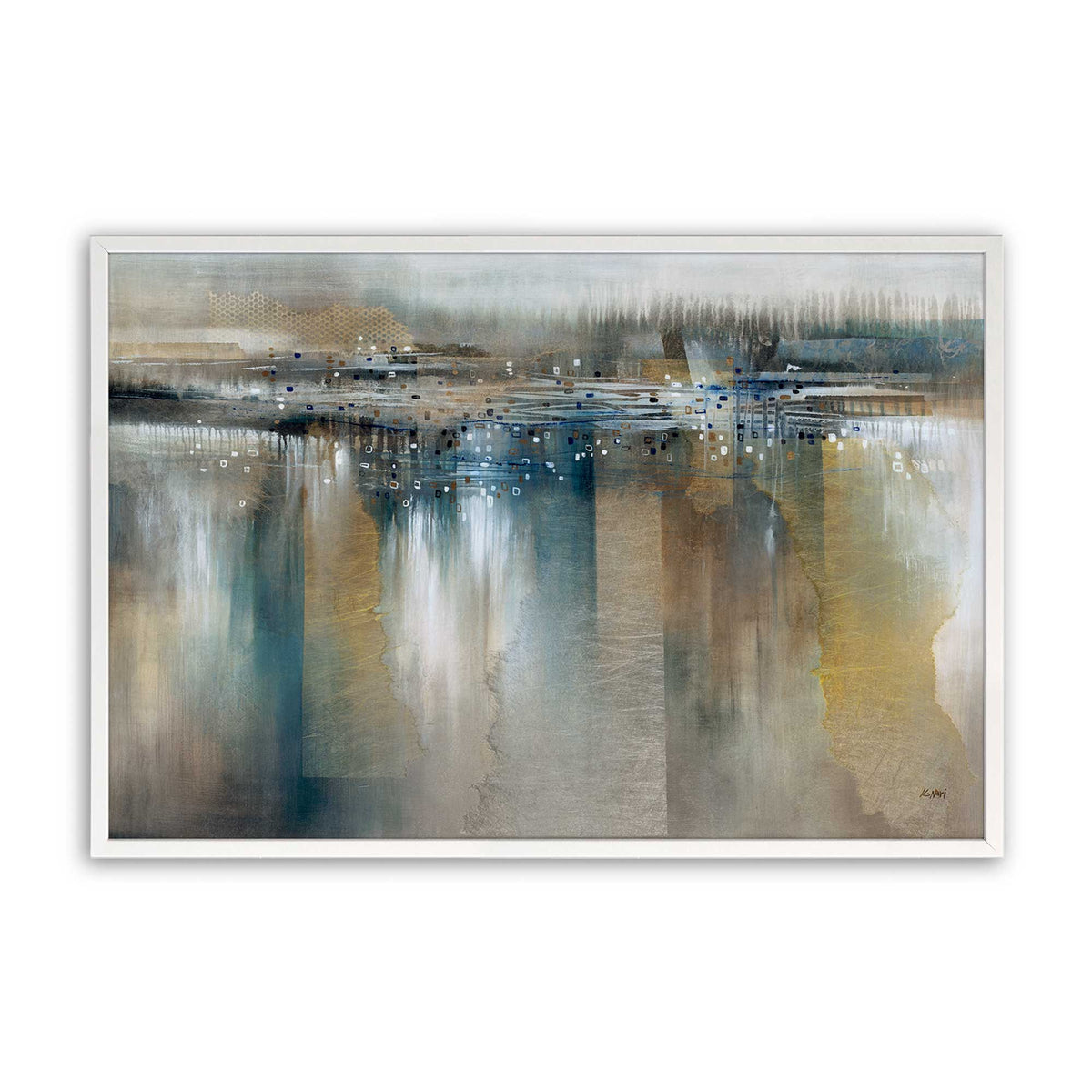 [Color:Opaque White], Picture of art in a Opaque White frame