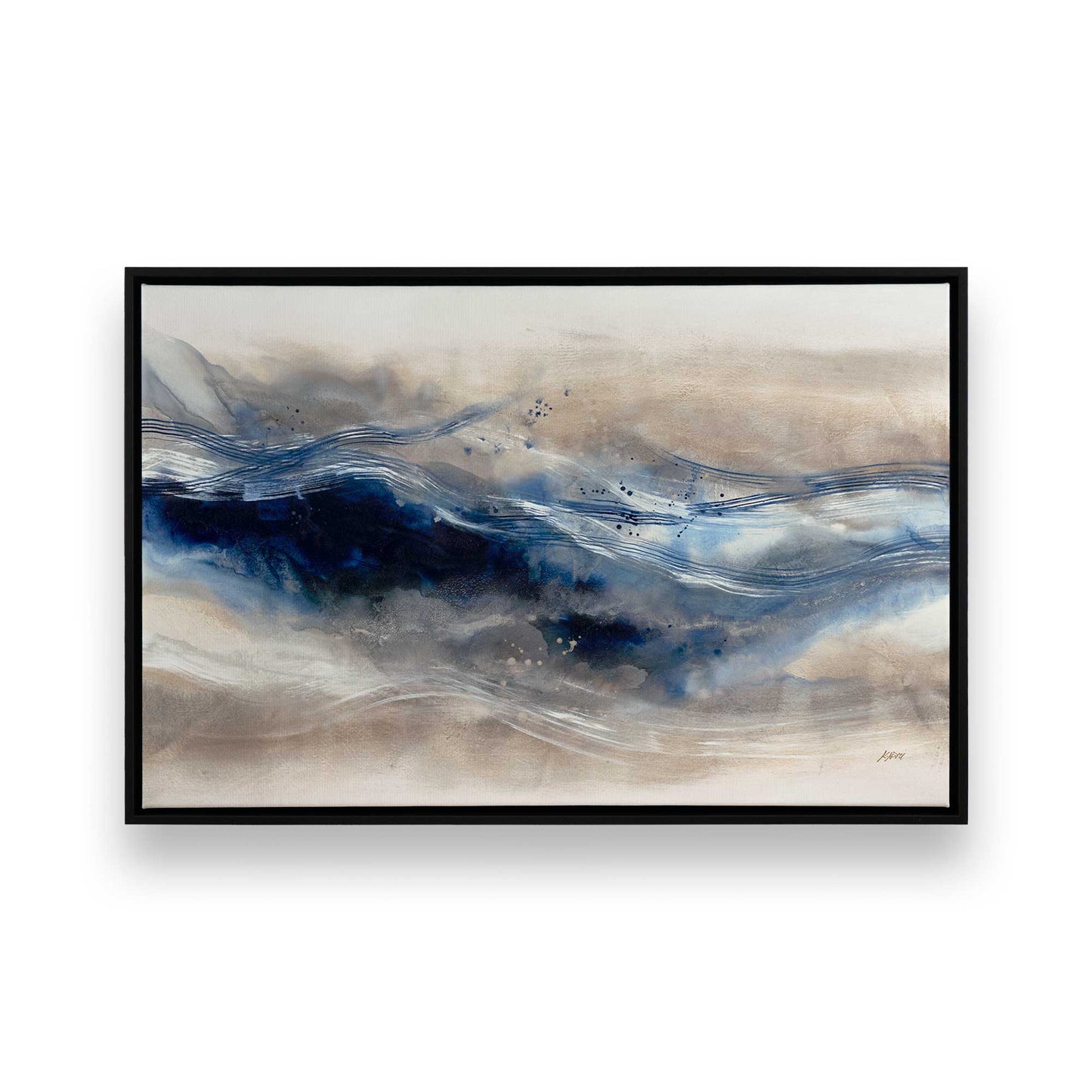 [Color:Satin Black], Picture of art in a Satin Black frame