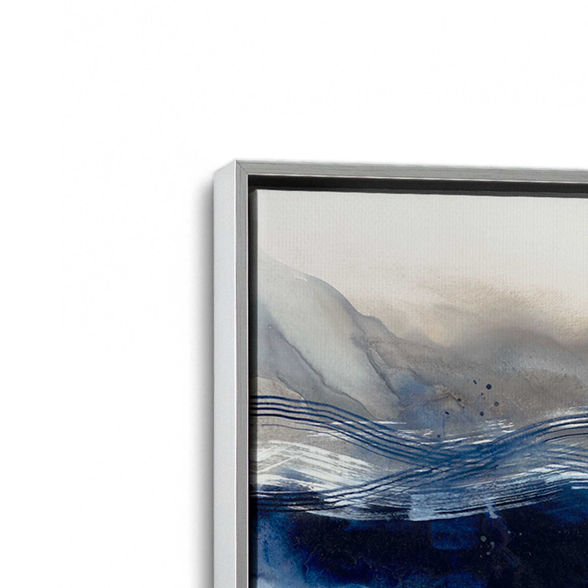 [Color:Polished Chrome], Picture of art in a Polished Chrome frame at an angle