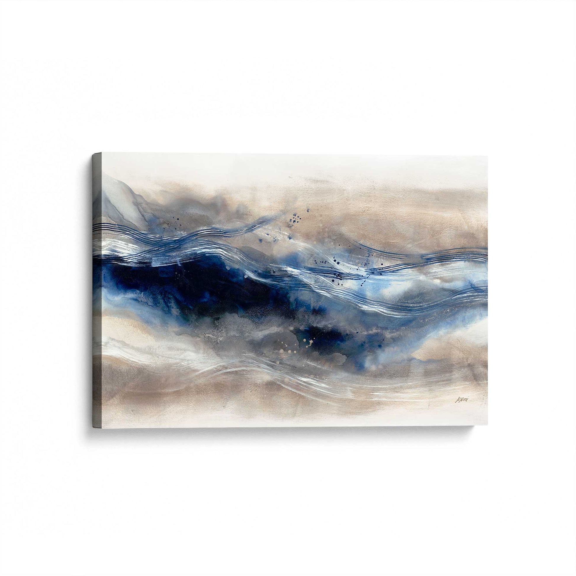 [Color:Stretched Canvas], Picture of art at an angle