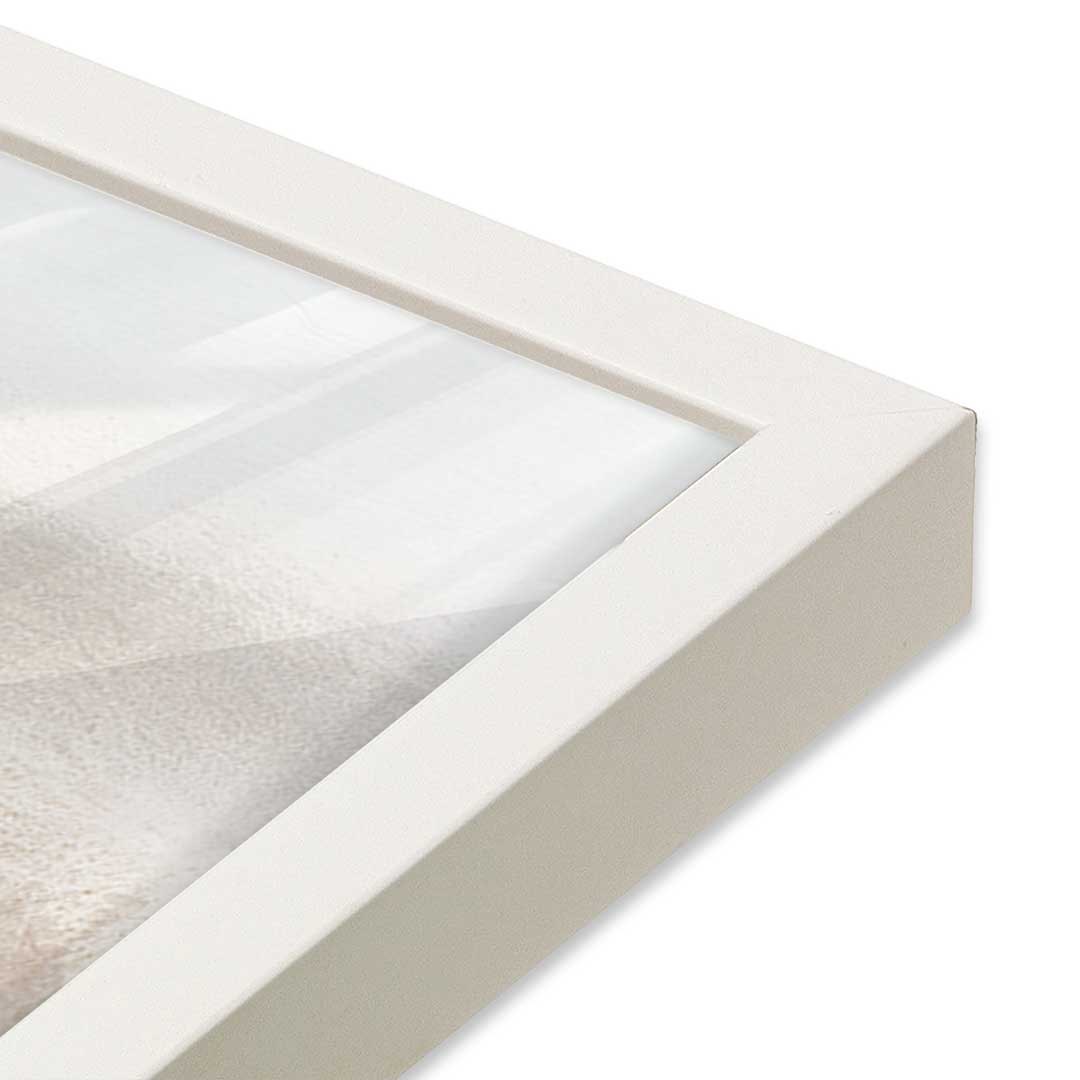 [Color:Opaque White], Picture of art in a Opaque White frame at an angle