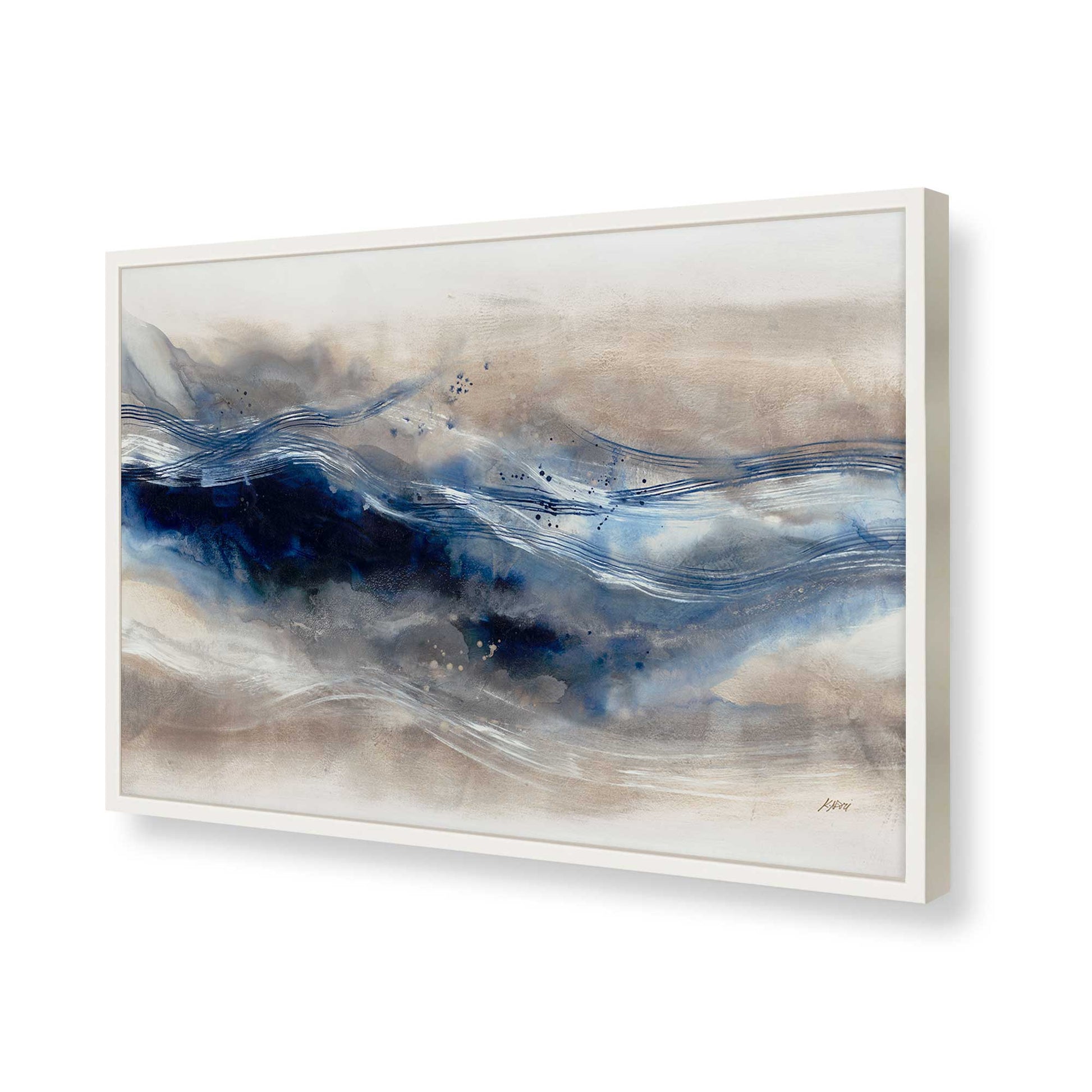 [Color:Opaque White], Picture of art in a Opaque White frame of the corner
