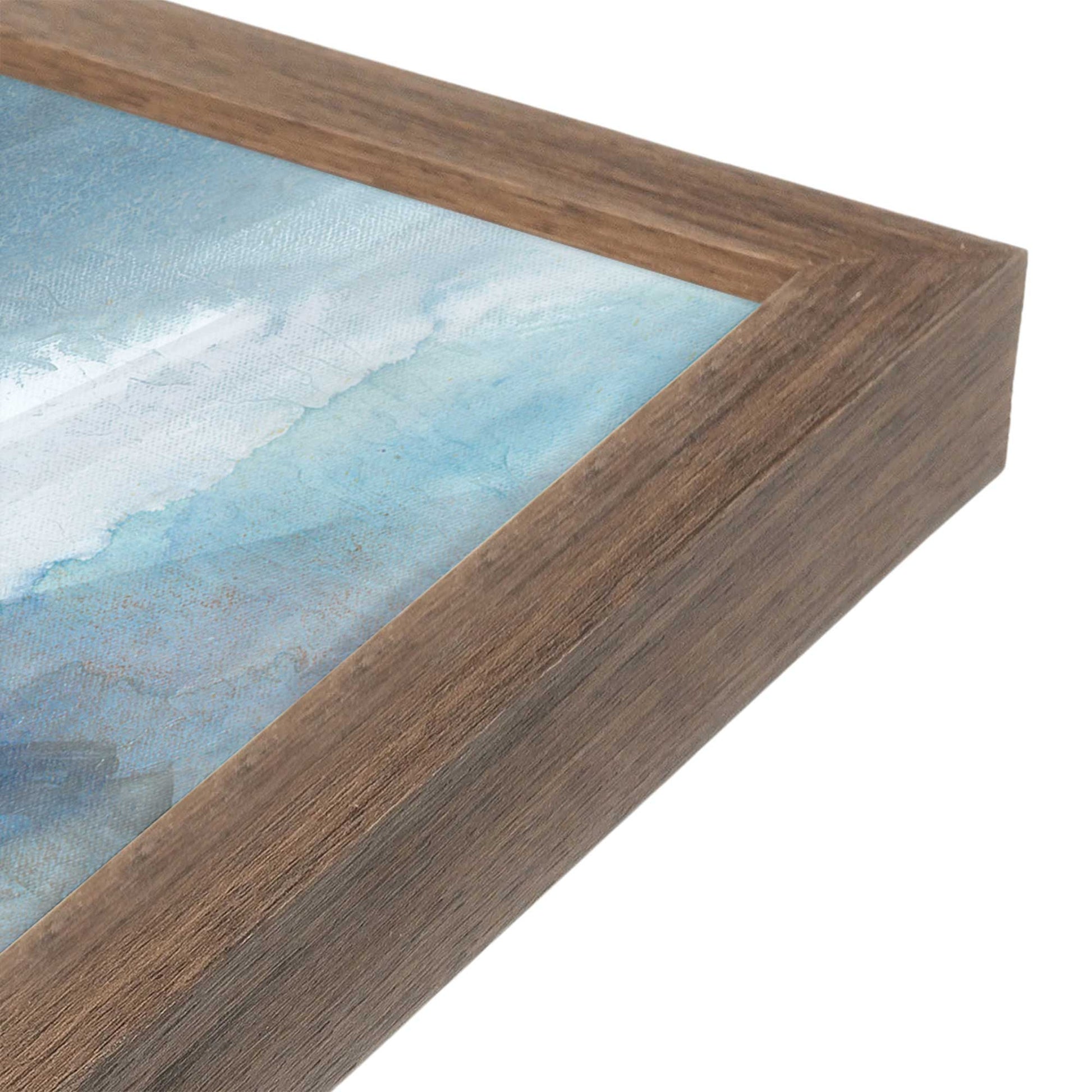 [Color:Walnut], Picture of art in a Walnut frame at an angle