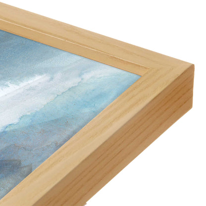 [Color:American Maple], Picture of art in a American Maple frame at an angle