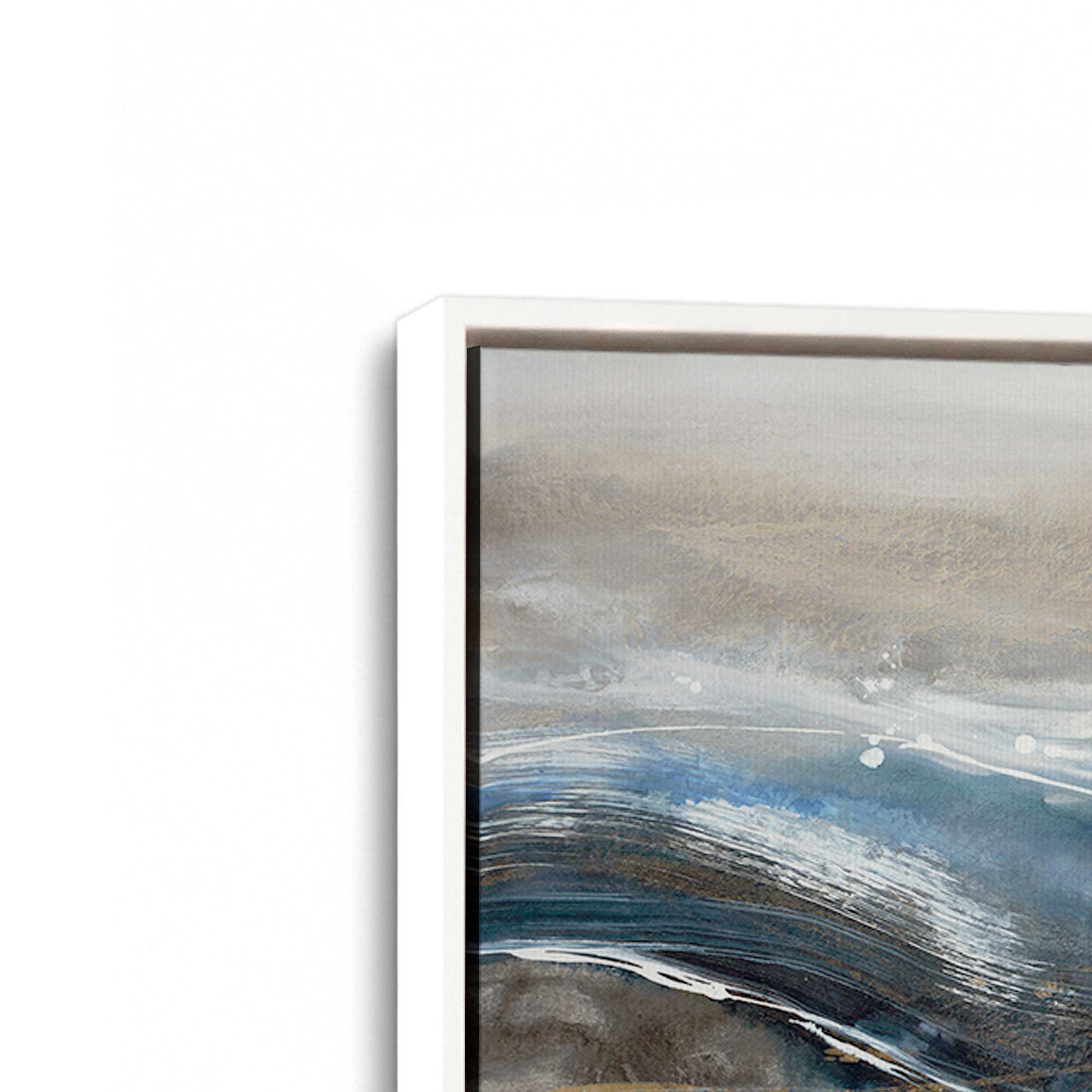 [Color:Opaque White], Picture of art in a White frame at an angle
