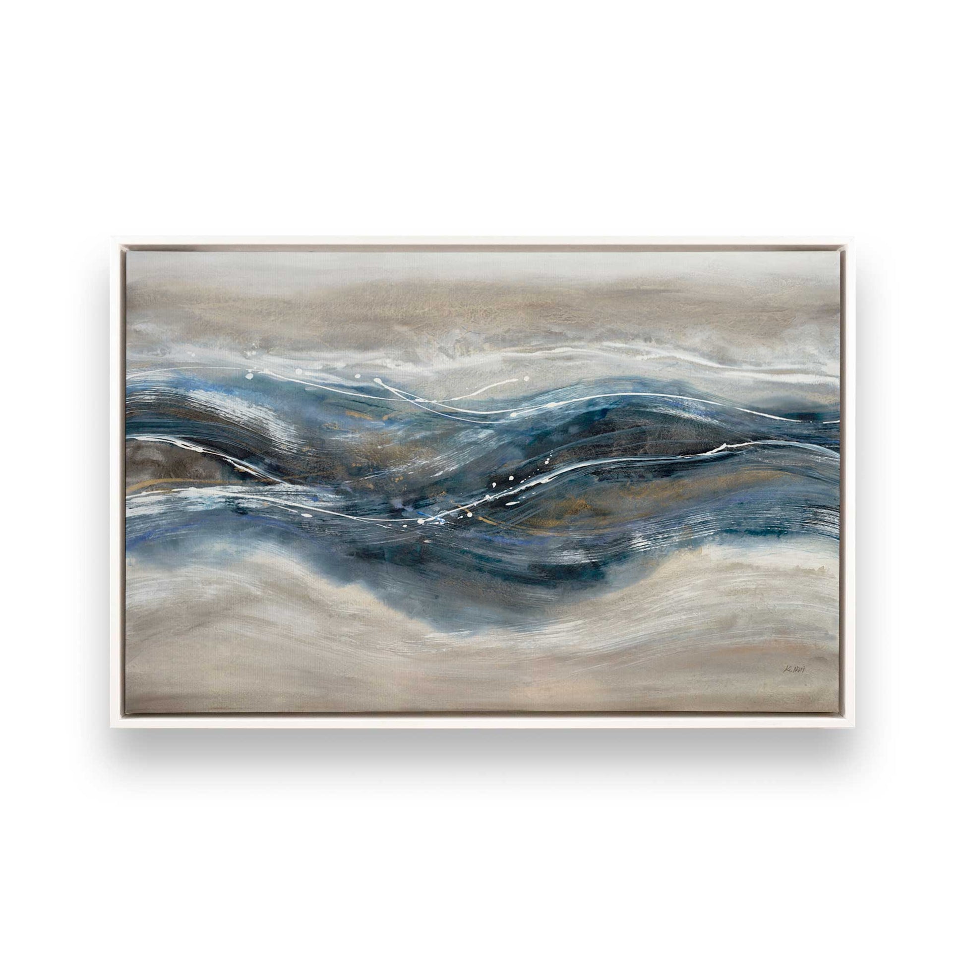 [Color:Opaque White], Picture of art in a White frame