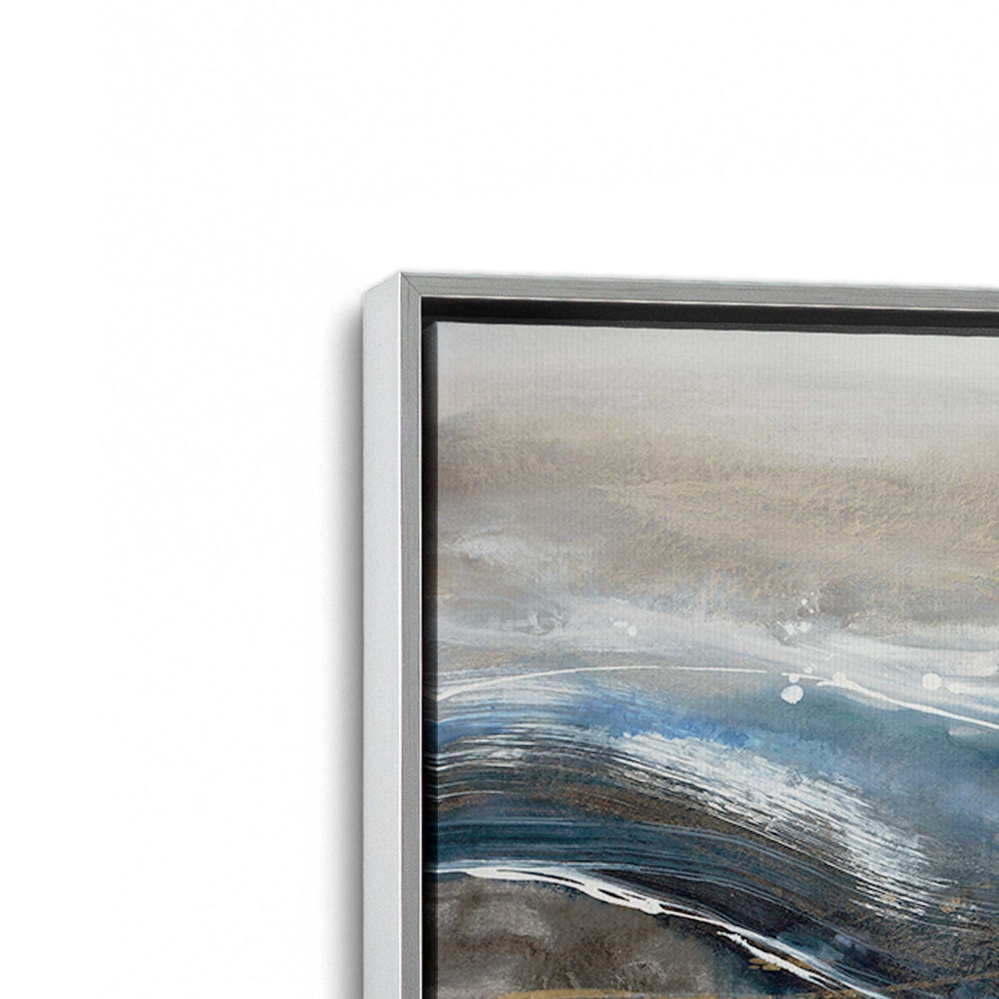 [Color:Polished Chrome], Picture of art in a Polished Chrome frame at an angle
