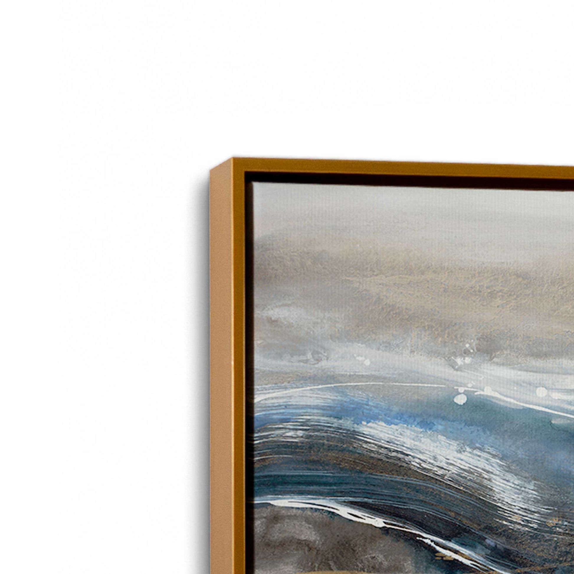 [Color:Polished Gold], Picture of art in a Polished Gold frame at an angle