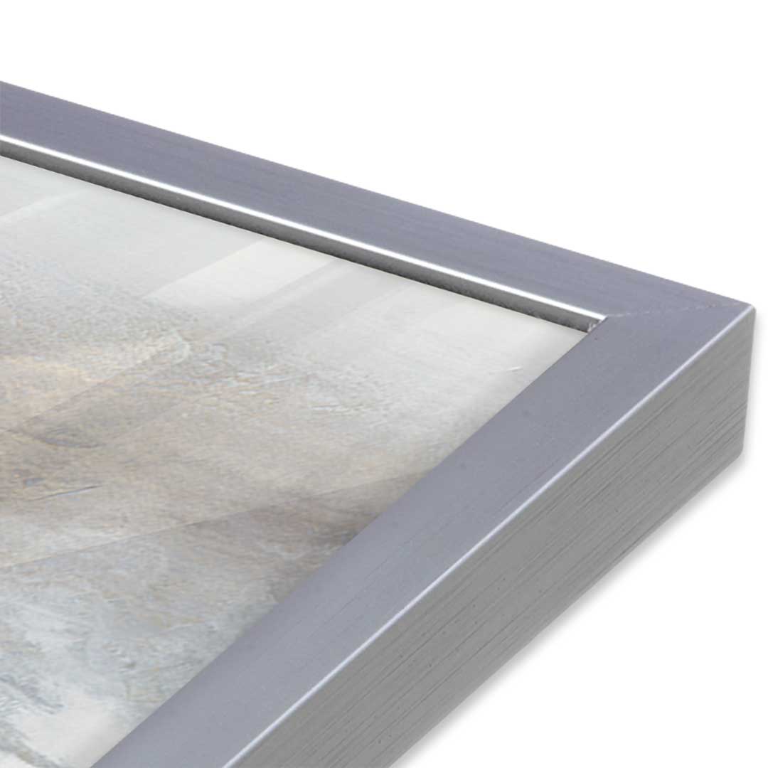 [Color:Polished Chrome], Picture of art in a Polished Chrome frame at an angle