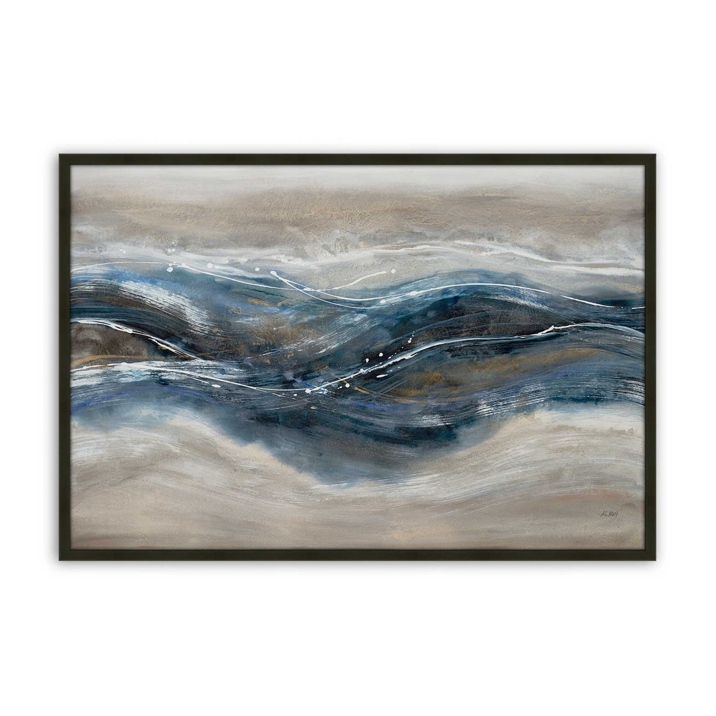 [Color:Satin Black], Picture of art in a Satin Black frame