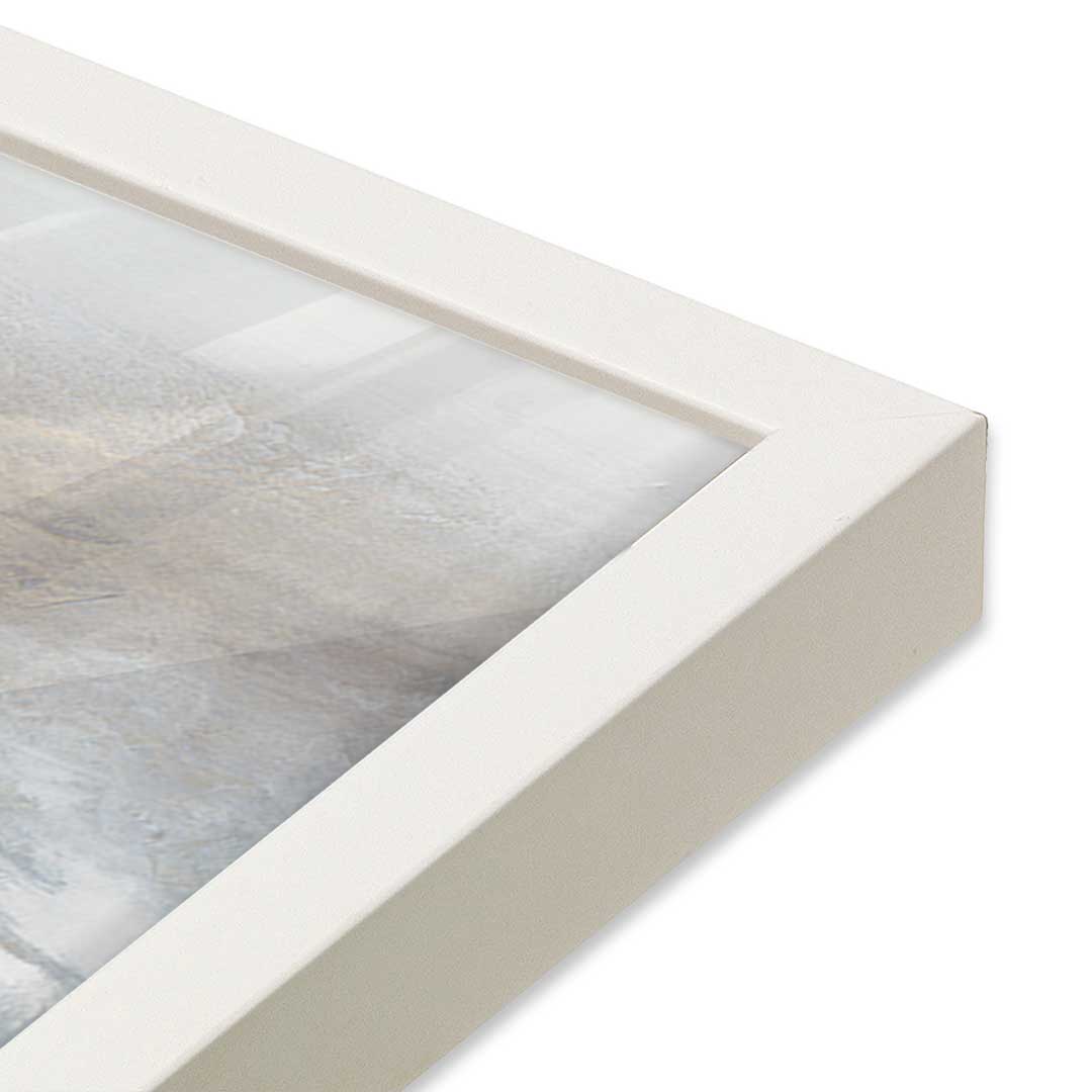 [Color:Opaque White], Picture of art in a Opaque White frame at an angle
