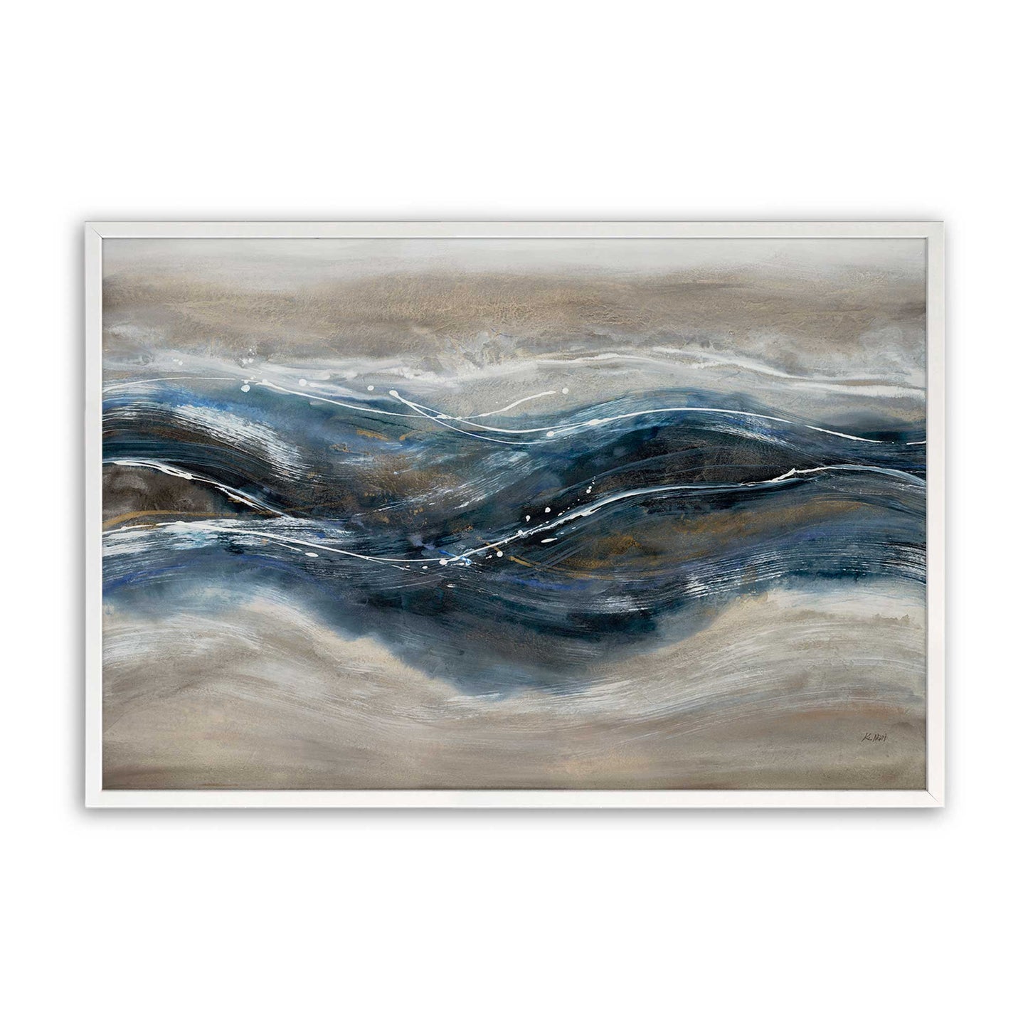 [Color:Opaque White], Picture of art in a Opaque White frame