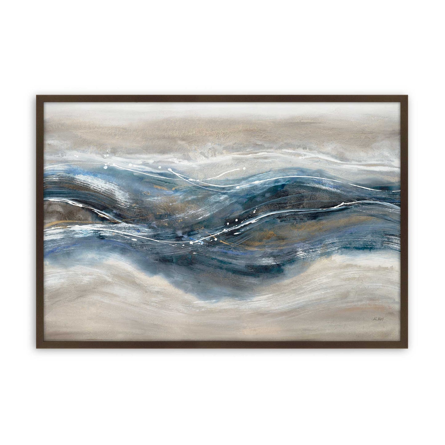 [Color:Brown], Picture of art in a Brown frame