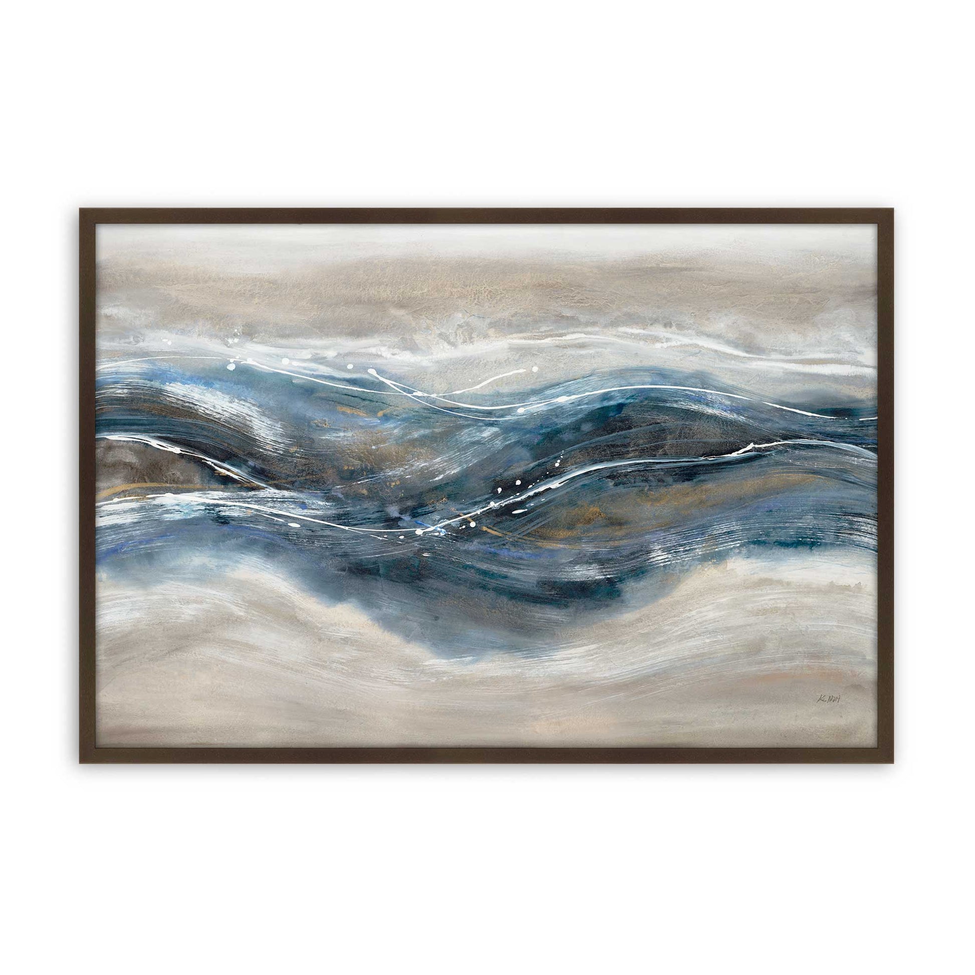 [Color:Brown], Picture of art in a Brown frame