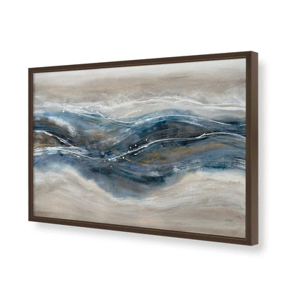 [Color:Brown], Picture of art in a Brown frame of the corner