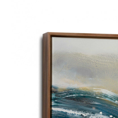 [Color:Walnut], Picture of art in a Walnut frame at an angle
