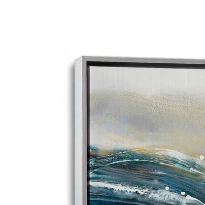 [Color:Polished Chrome], Picture of art in a Polished Chrome frame at an angle