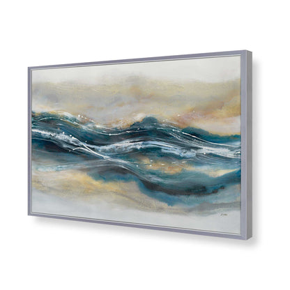 [Color:Polished Chrome], Picture of art in a Polished Chrome frame of the corner