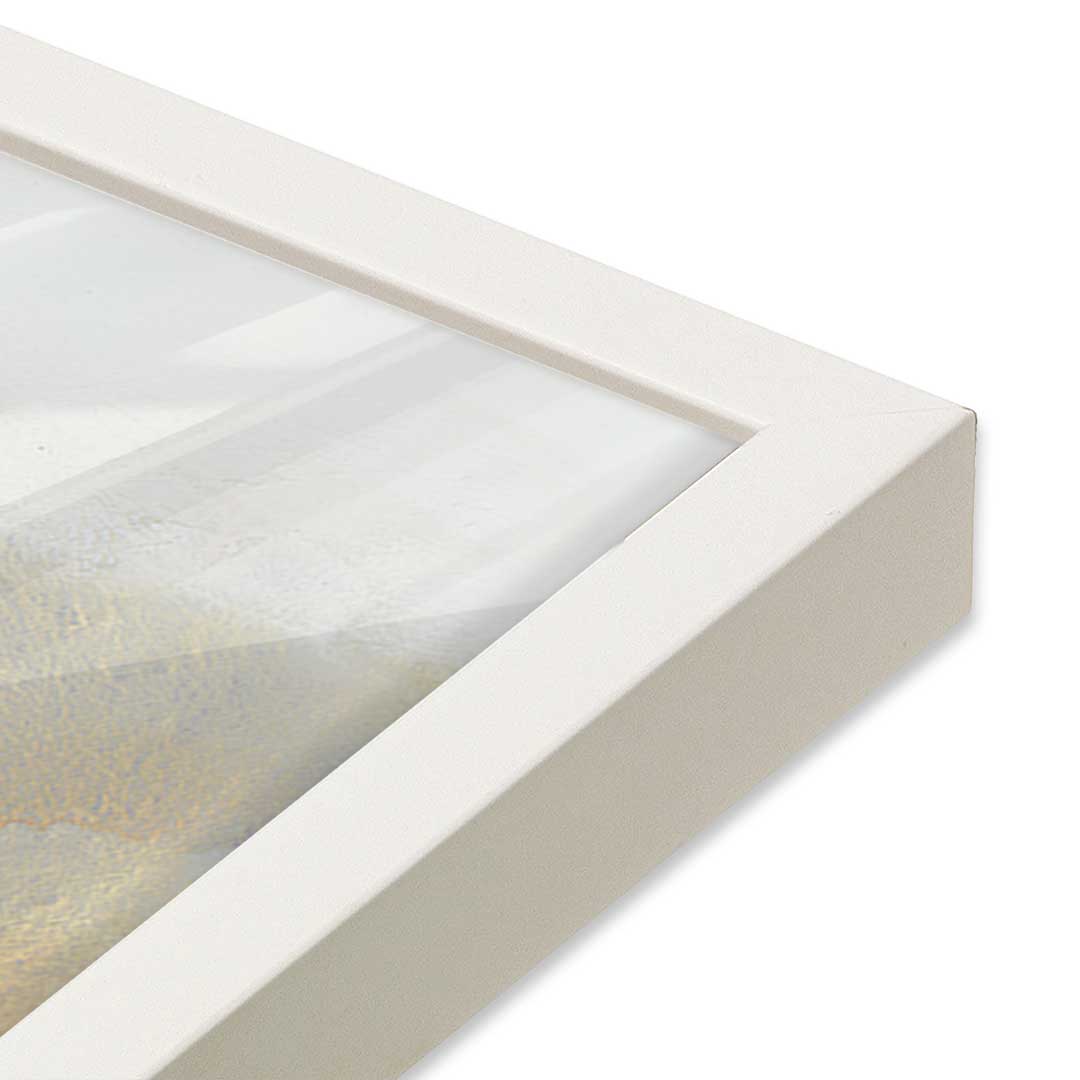 [Color:Opaque White], Picture of art in a Opaque White frame at an angle