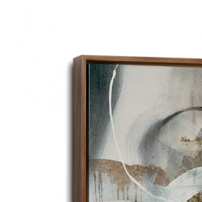 [Color:Walnut], Picture of art in a Walnut frame at an angle