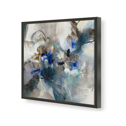 [Color:Satin Black], Picture of art in a Satin Black frame of the corner